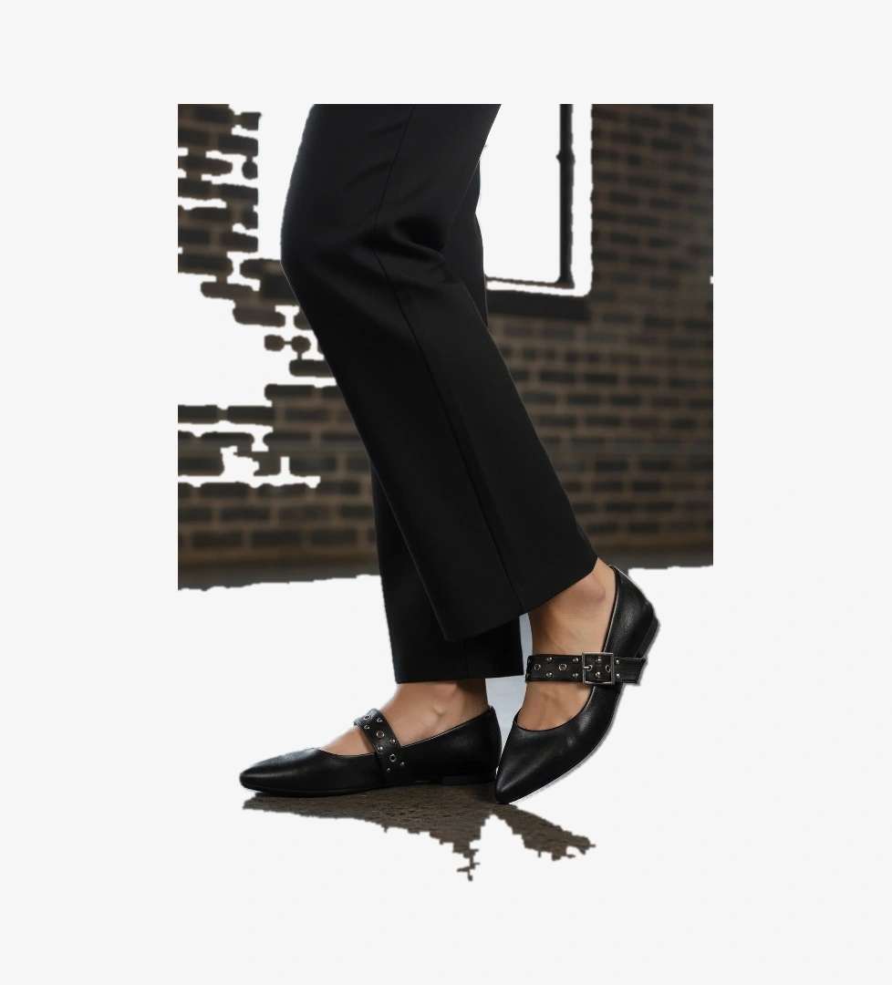 Ayakmod Ayakmod 209166 Z Siyah Cilt Kadın Günlük Ayakkabı Flo'da! Siyah - 1. görsel