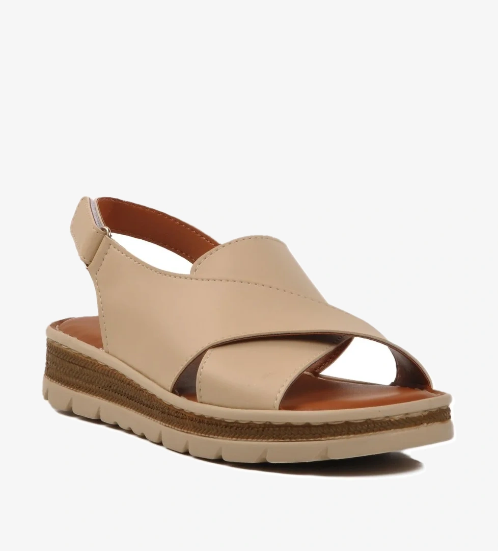 Ayakmod Ayakmod 492129 Z Bej Kadın Sandalet Flo'da! Bej - 1. görsel