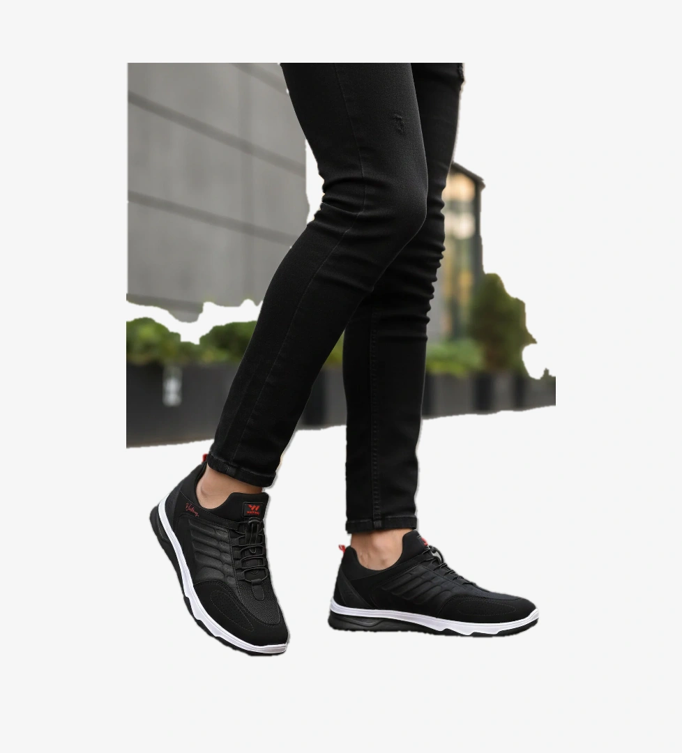 Walkway Walkway Dong 2534 M Siyah-Kırmızı Erkek Spor Ayakkabı Flo'da! Siyah - 1. görsel