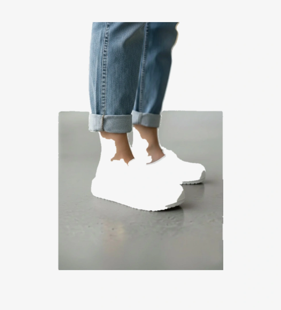 Vojo Vojo Beyaz Lov Tokalı Ortopedik Yumuşak Hafif Taban Kadın Terlik Flo'da! Beyaz - 1. görsel