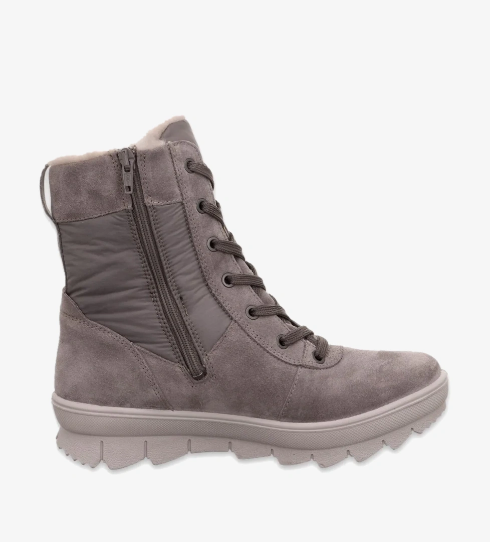 Legero Legero 000421 Z Novara Gore-Tex Deri Gri Kadın Bot Flo'da! Gri - 1. görsel