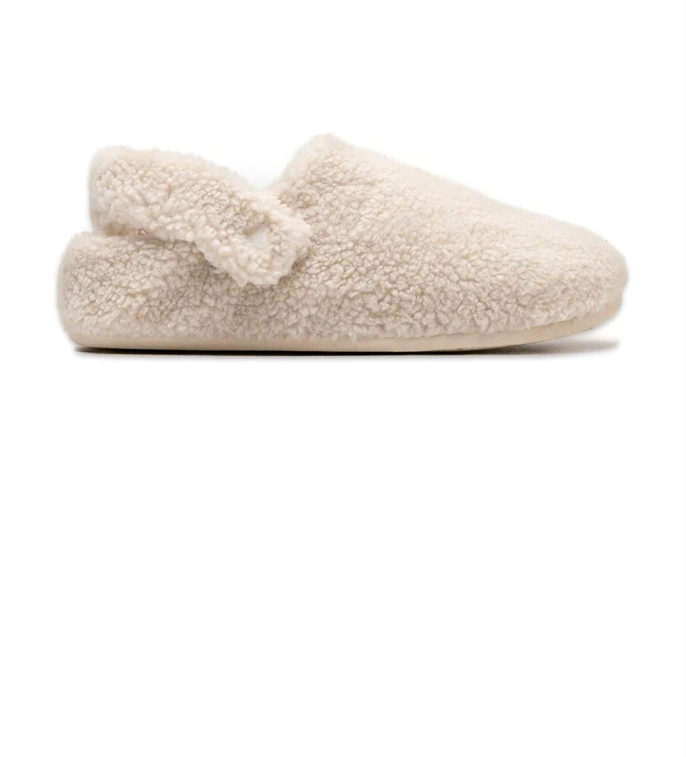 Crocs 209386 Classic Cozzzy Slipper Krem Siyah Kadın Terlik model görseli