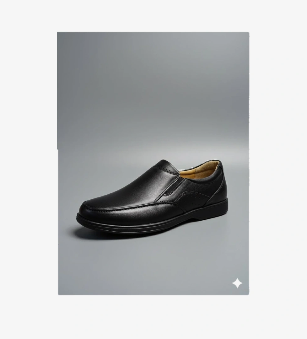 Akyüz Akyüz Siyah Öztürk Bağsız Kat Kat Model Hakiki Deri Erkek Günlük Comfort Ayakkabı AY-402-BN-K Flo'da! Siyah - 1. görsel