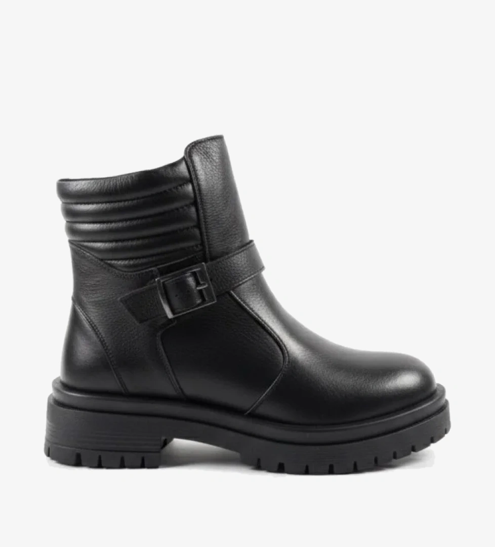 Marka Yılmaz Öztürk Marka Kısa Topuklu Kemer Tokalı Kadın Deri İçi Kürklü Bot Marka-856 - 1.887,94₺ - Flo