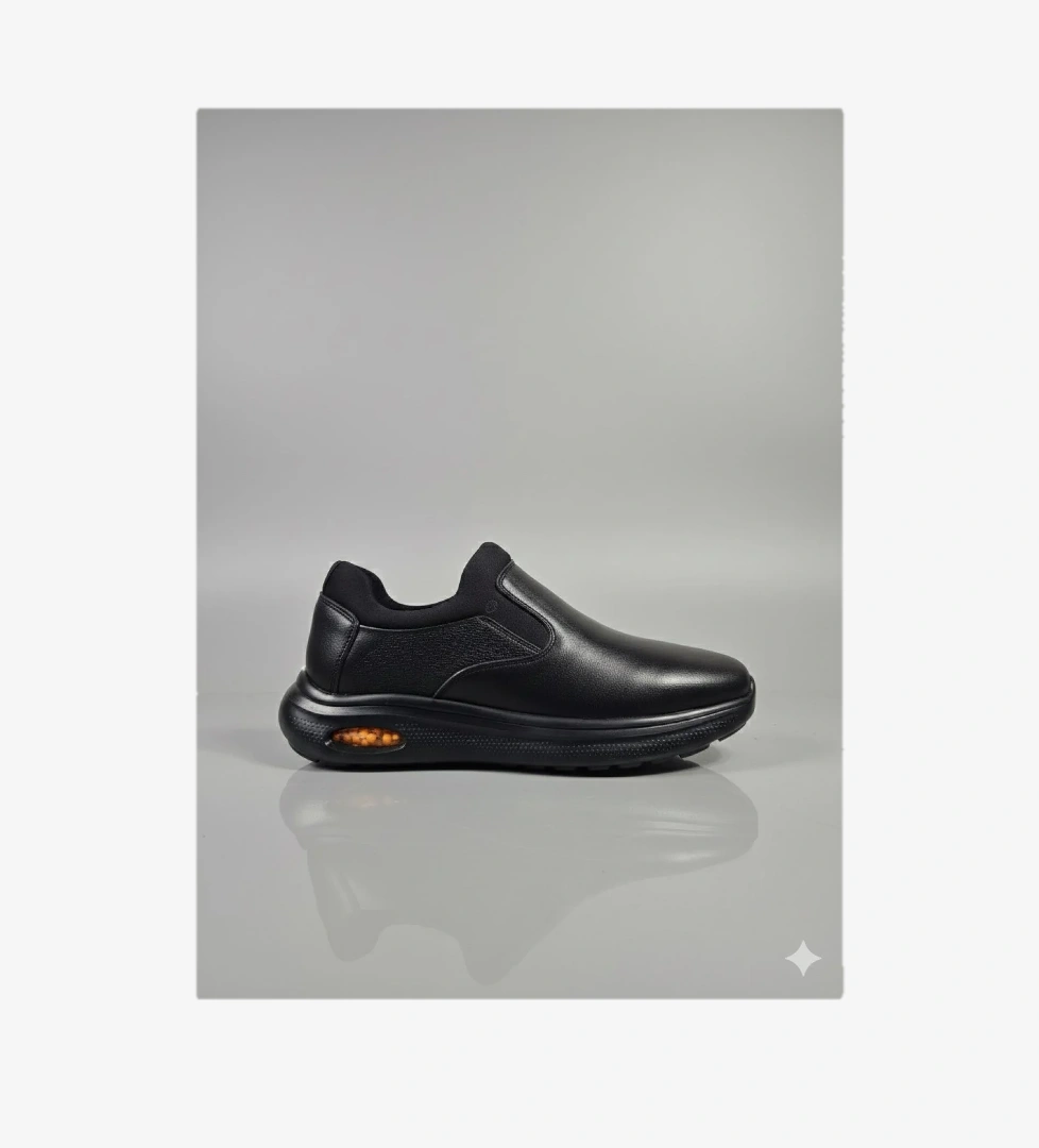 Voyager Streçli Sıkıştırılmış Köpük Taban Ortopedik Deri Erkek Ayakkabı M416 model görseli