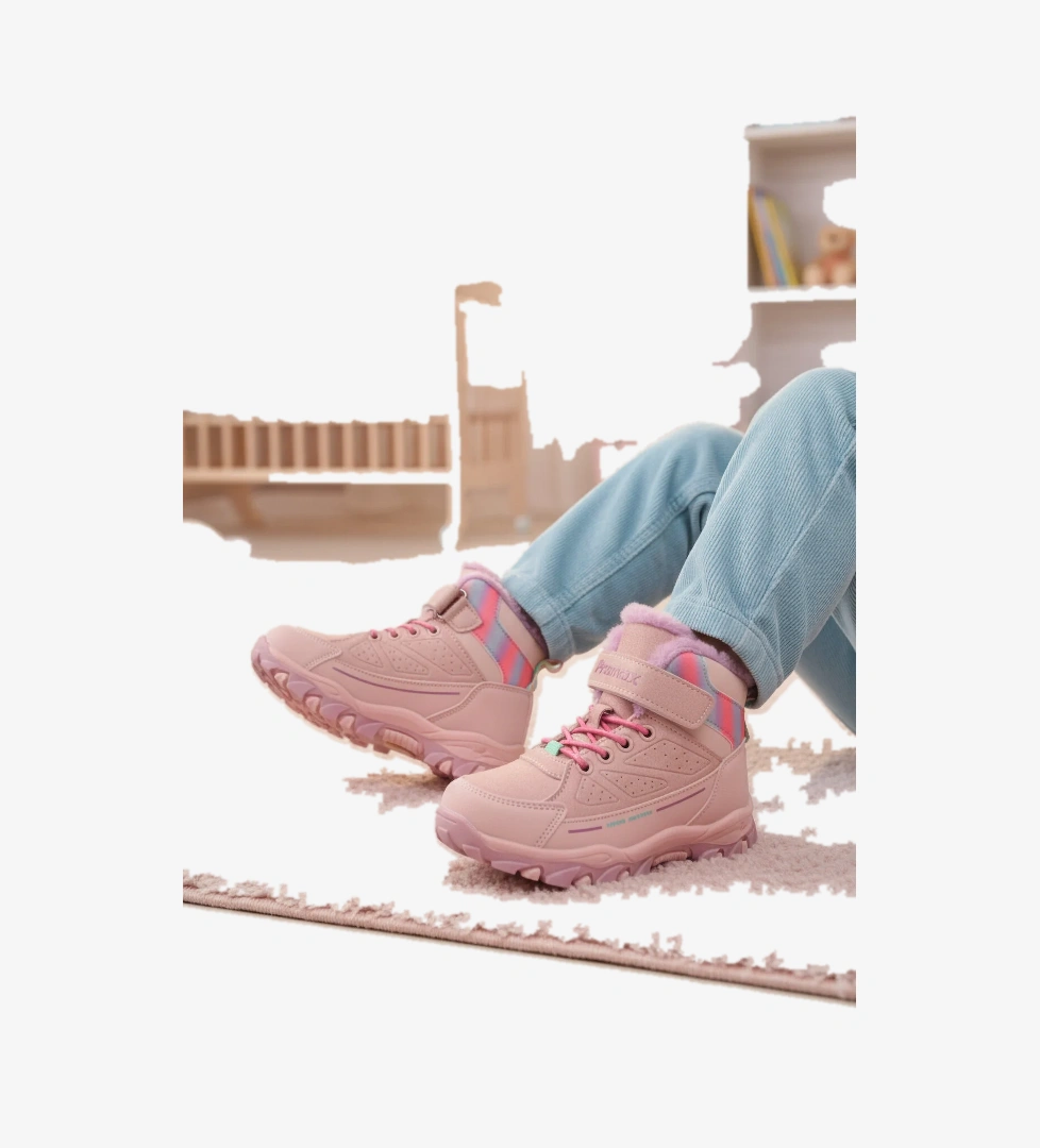 Promax Promax 2082 Cırtlı Kürklü Kaymaz Pembe Kız Çocuk Bot Flo'da! Pembe - 1. görsel
