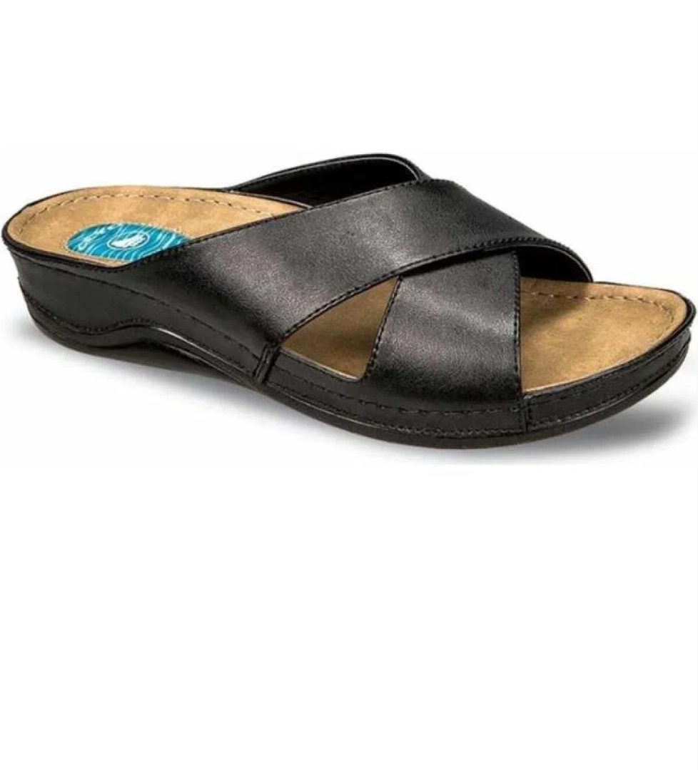 Ceyo Ceyo Siyah 9946-1 Kadın Topuk Dikeni Terlik Flo'da! Siyah - 1. görsel