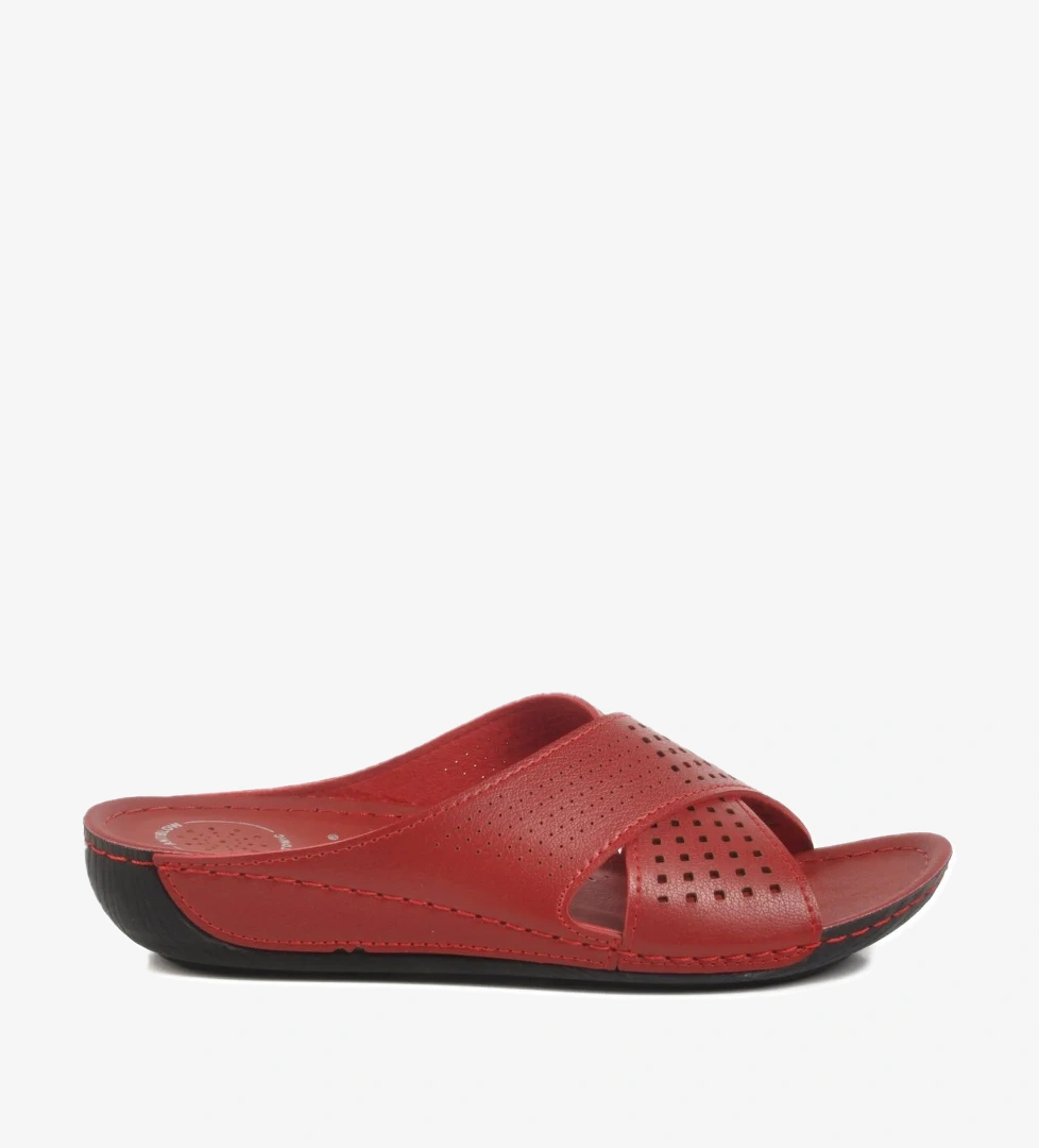 Ayakmod Ayakmod 16.004 Z Kırmızı Anatomik Kadın Terlik Flo'da! Kırmızı - 1. görsel