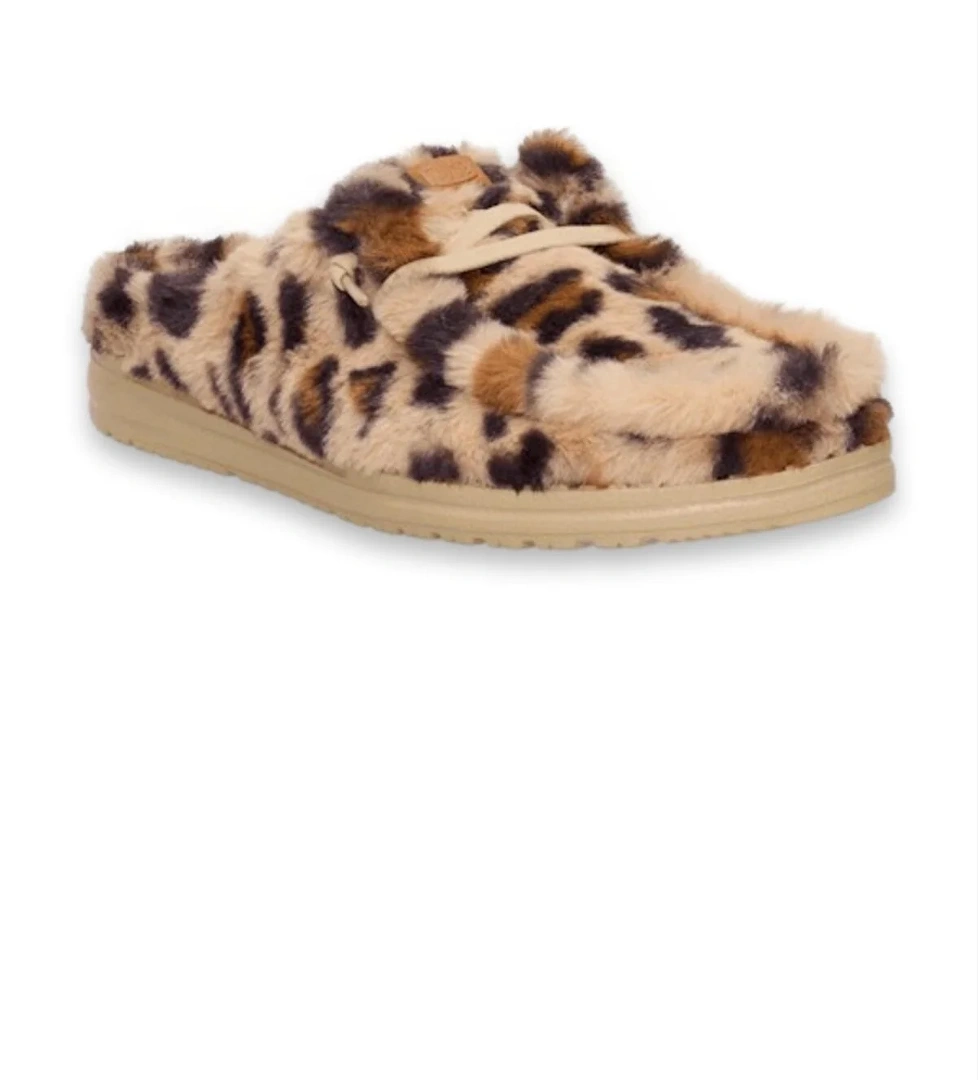 Hey Dude Hey Dude 44714 Wendy Slipper Leo Fur Kahverengi Kadın Terlik Flo'da! Kahverengi - 1. görsel