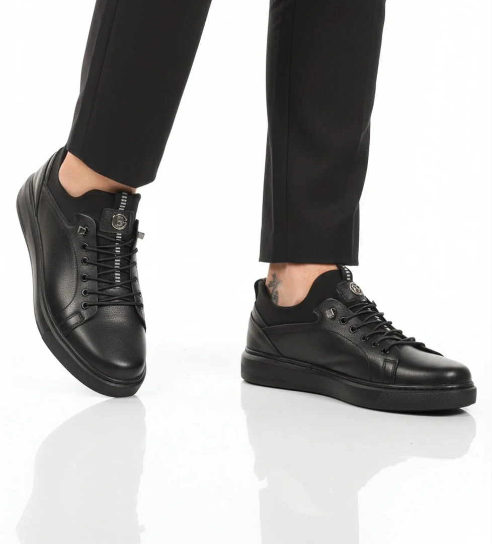 Ayakmod Siyah Ayakmod Nubuk Hakiki Deri Erkek Casual Ayakkabı 140 M