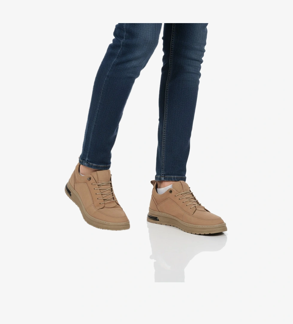 A Spor Siyah A Spor Aspor Nubuk Hakiki Deri Erkek Casual Ayakkabı