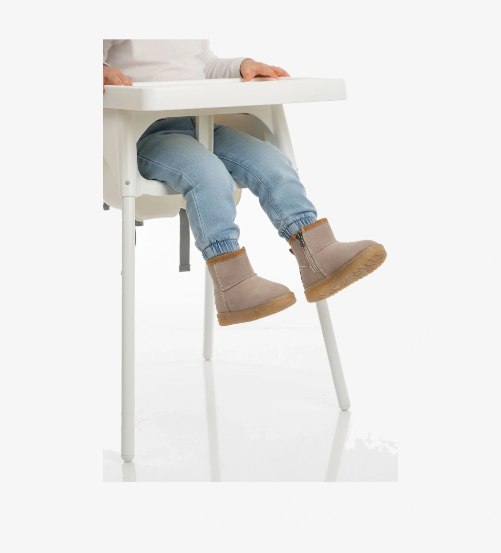 A Spor Siyah A Spor Aspor Taba İçi Kürklü Fermuarlı Kız Bebek Düz Bot