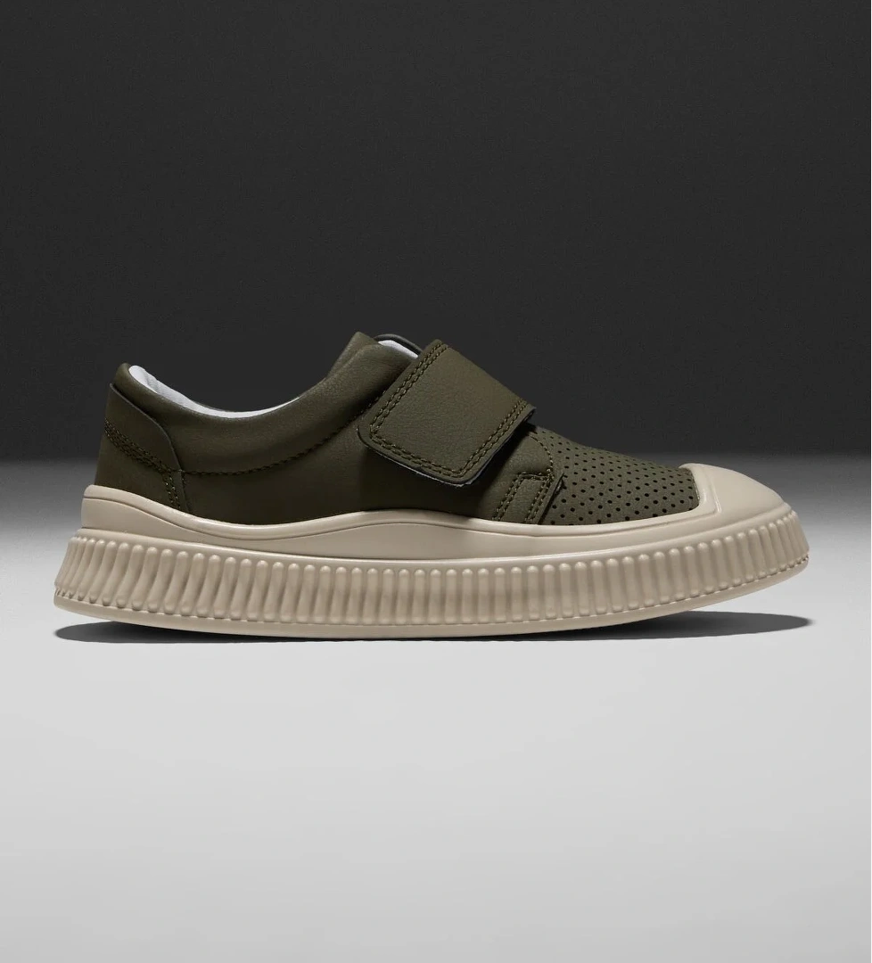 Tonny Black Çocuk Unisex Haki Çoçuk Cırtlı Rahat Kalıp Sneaker