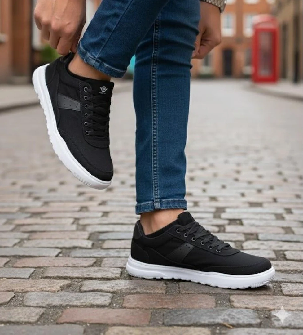 Fort 0226 Dks Keten Rahat Hafif Sneaker Erkek Ayakkabı