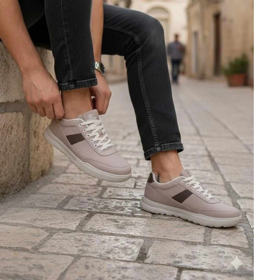 Fort 0226 Dks Keten Rahat Hafif Sneaker Erkek Ayakkabı