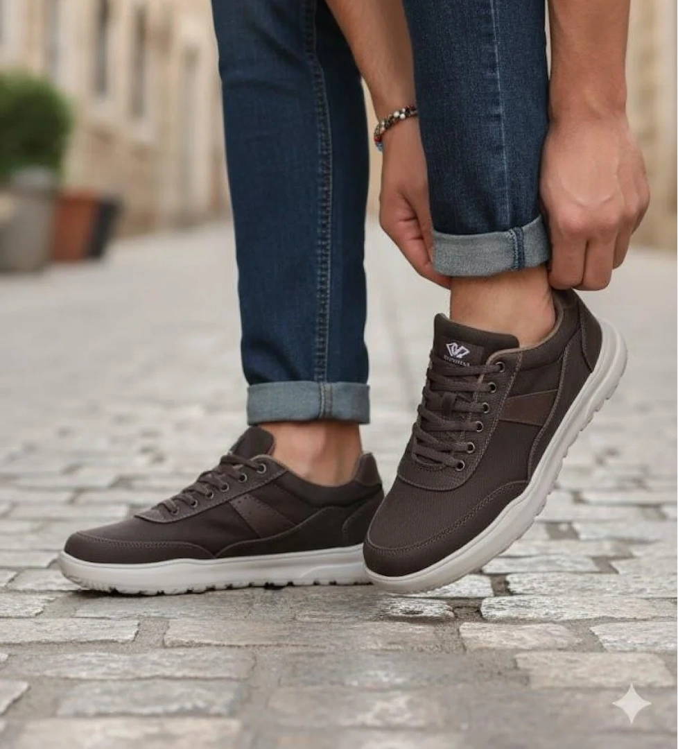 Fort 0226 Dks Keten Rahat Hafif Sneaker Erkek Ayakkabı
