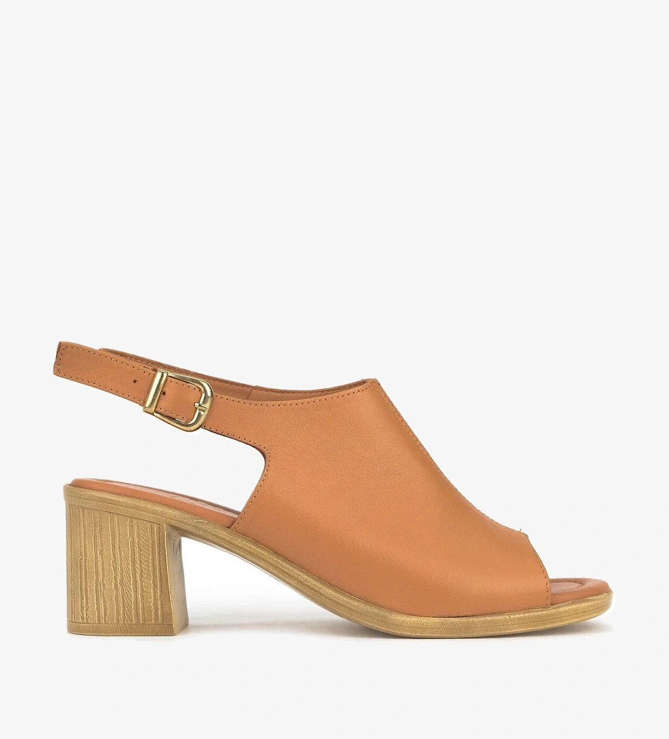 Ziya Bej Ziya Hakiki Kadın Deri Topuklu Sandalet 1611020Z2212