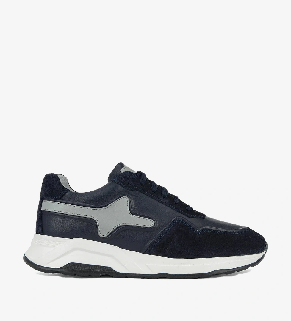 Ziya Erkek Hakiki Deri Günlük Sneaker 161983ZSY810 Lacivert