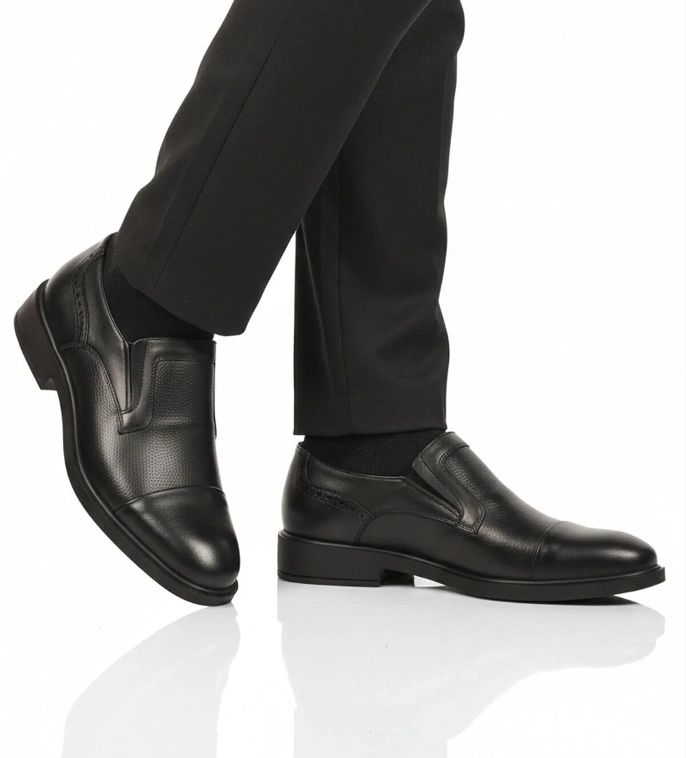 Ayakmod Siyah Ayakmod Hakiki Deri Erkek Klasik Ayakkabı 022 M