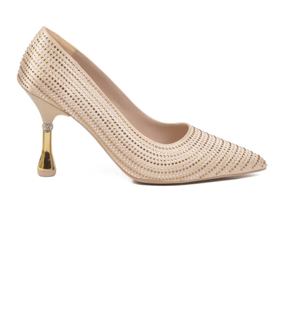 Pierre Cardin Siyah Pierre Cardin İşlemeli Abiye Taş Kadın Ayakkabı