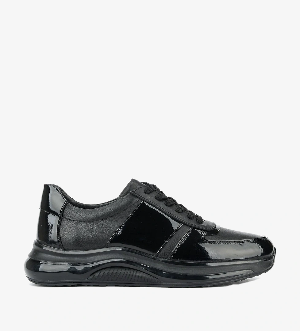 Ziya Erkek Hakiki Deri Sneaker 161423Z74 Siyah