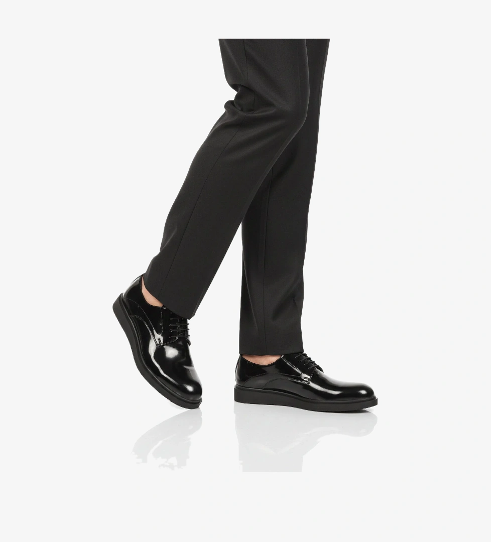 A Spor Siyah A Spor Aspor Hakiki Deri Erkek Klasik Ayakkabı