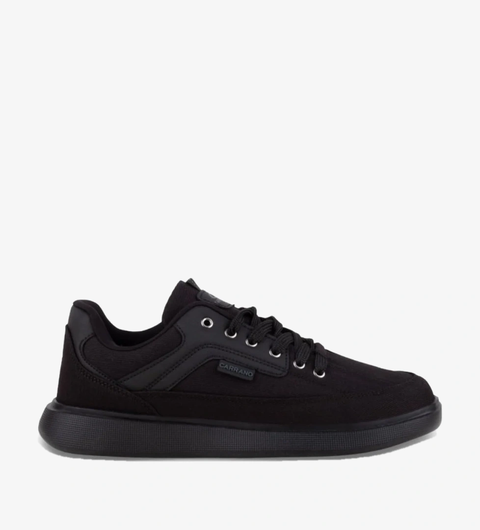 Carrano 1157-26 Dayanıklı Tekstil Anatomik Erkek Sneaker Sade Siyah