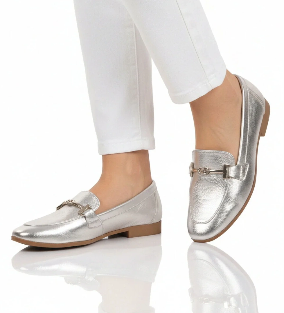 Ayakmod Gri Ayakmod Hafif Esnek Kadın Babet Ayakkabı 572478 Z