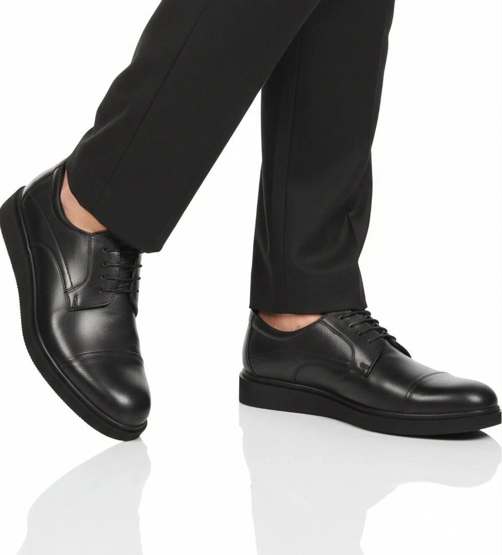 Ayakmod Siyah Ayakmod Hakiki Deri Erkek Casual Ayakkabı 917 M