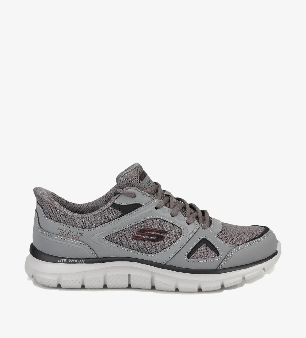 Skechers Erkek Ayakkabı 233039TK CCRD GRİ-KIRMIZI