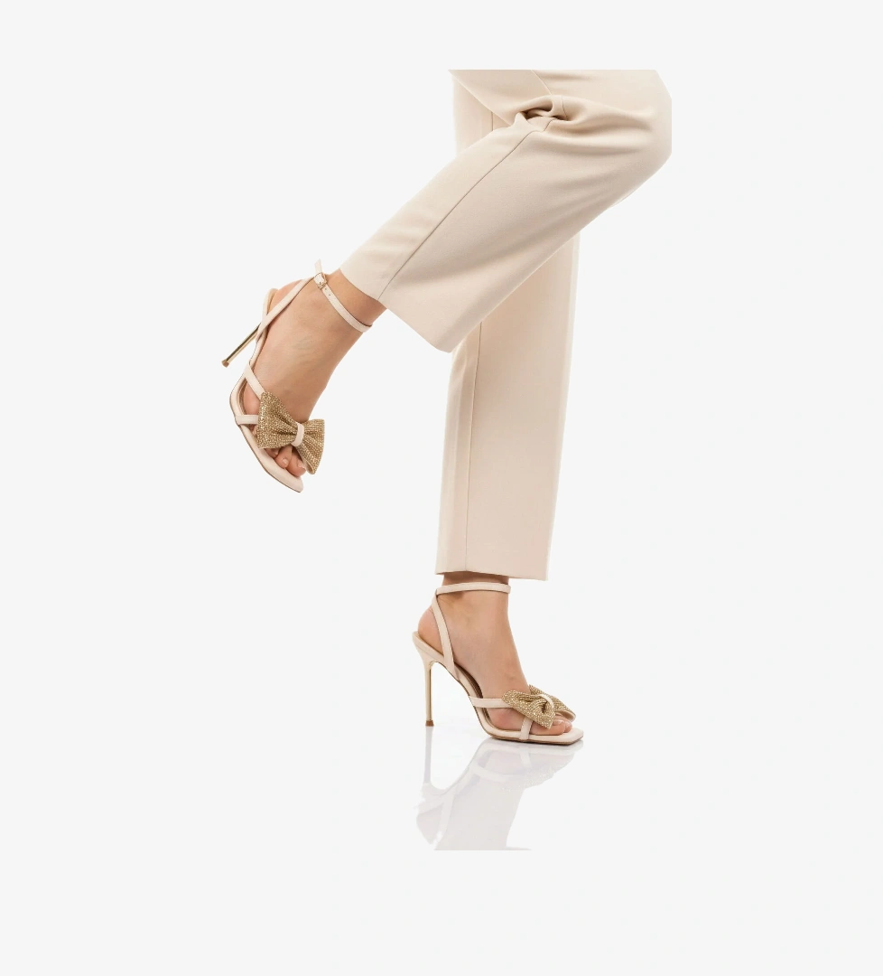 Ayakmod Bej Ayakmod Ince Uzun Topuklu Kadın Abiye Ayakkabı 588001 Z