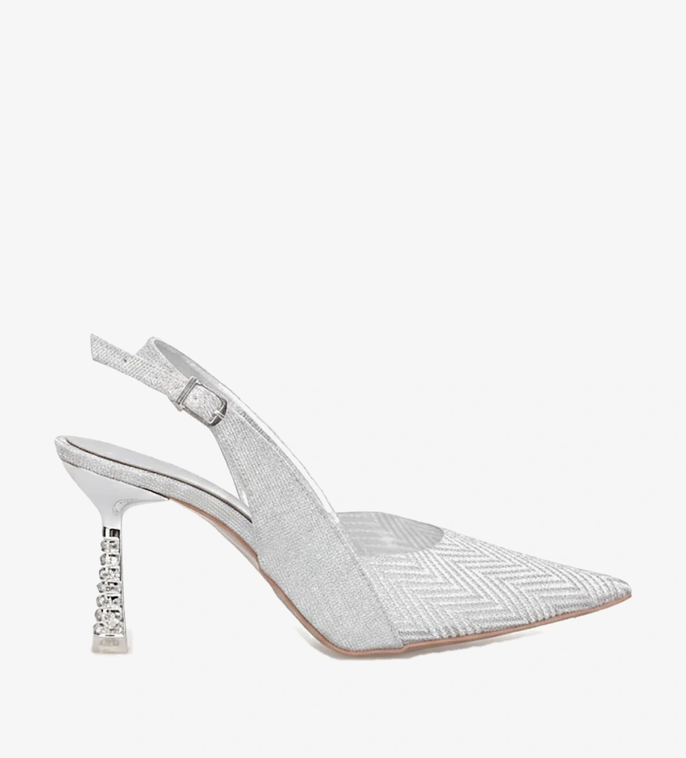 Ayakkabı Fuarı Gümüş Ayakkabı Fuarı Fuari Elit PM439 K3010 Kadın Klasik Topuklu