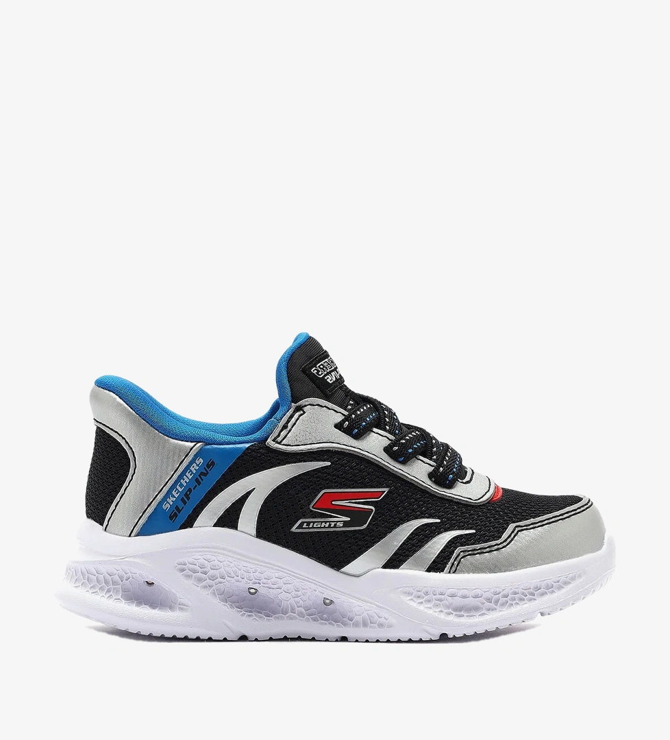 Skechers METEOR-LIGHTS Gri Erkek Çocuk Sneaker
