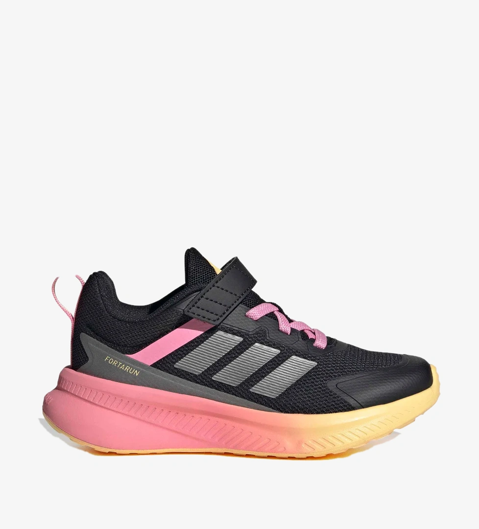 adidas FortaRun 4.0 EL C Siyah Kız Çocuk Koşu Ayakkabısı