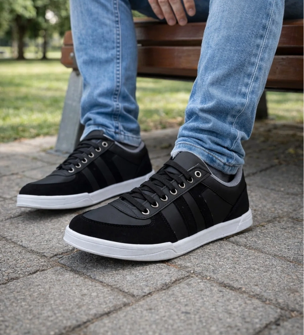 Ghattix Erkek Spor Ayakkabı Günlük Siyah
