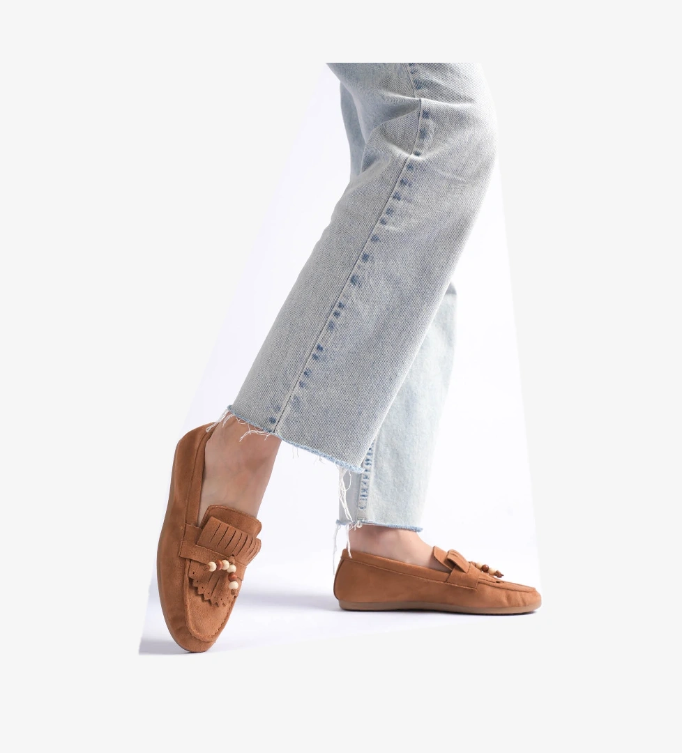 Tonny Black Kahverengi Tonny Black Rahat Kalip Kadın Günlük Tokalı Babet