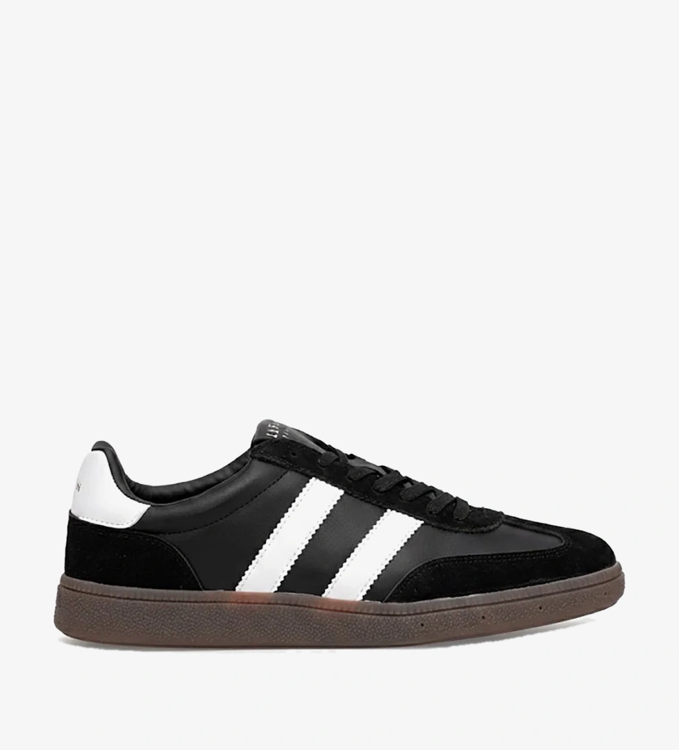 Lufian 111230322 Mike Erkek Hakiki Deri Klasik Sneaker Siyah