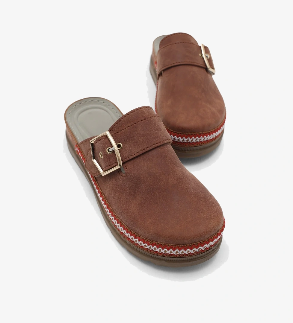 Tonny Black Siyah Tonny Black Poli Taban Kadın Rahat Kalıp Tokalı Terlik