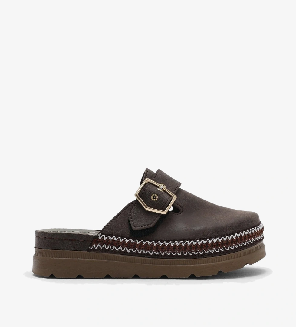 Tonny Black Siyah Tonny Black Poli Taban Kadın Rahat Kalıp Tokalı Terlik