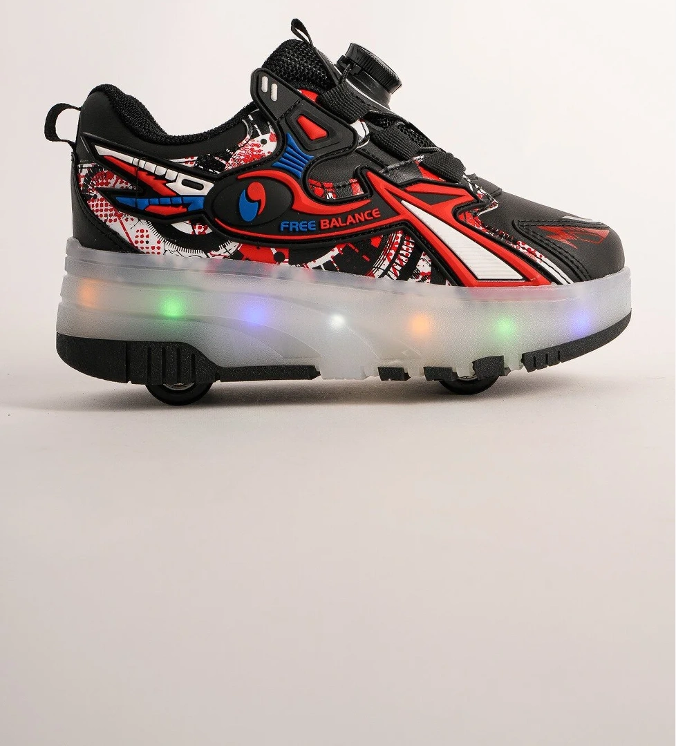 Muggo PATO Çocuk Işıklı Patenli Tekerlekli Sneaker Spor Ayakkabı