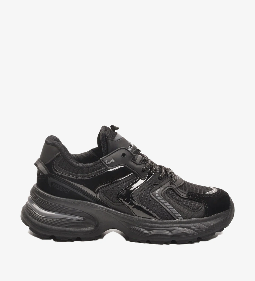 MCjAMPER Mc Jamper Siyah Bağcıklı Kadın Sneaker
