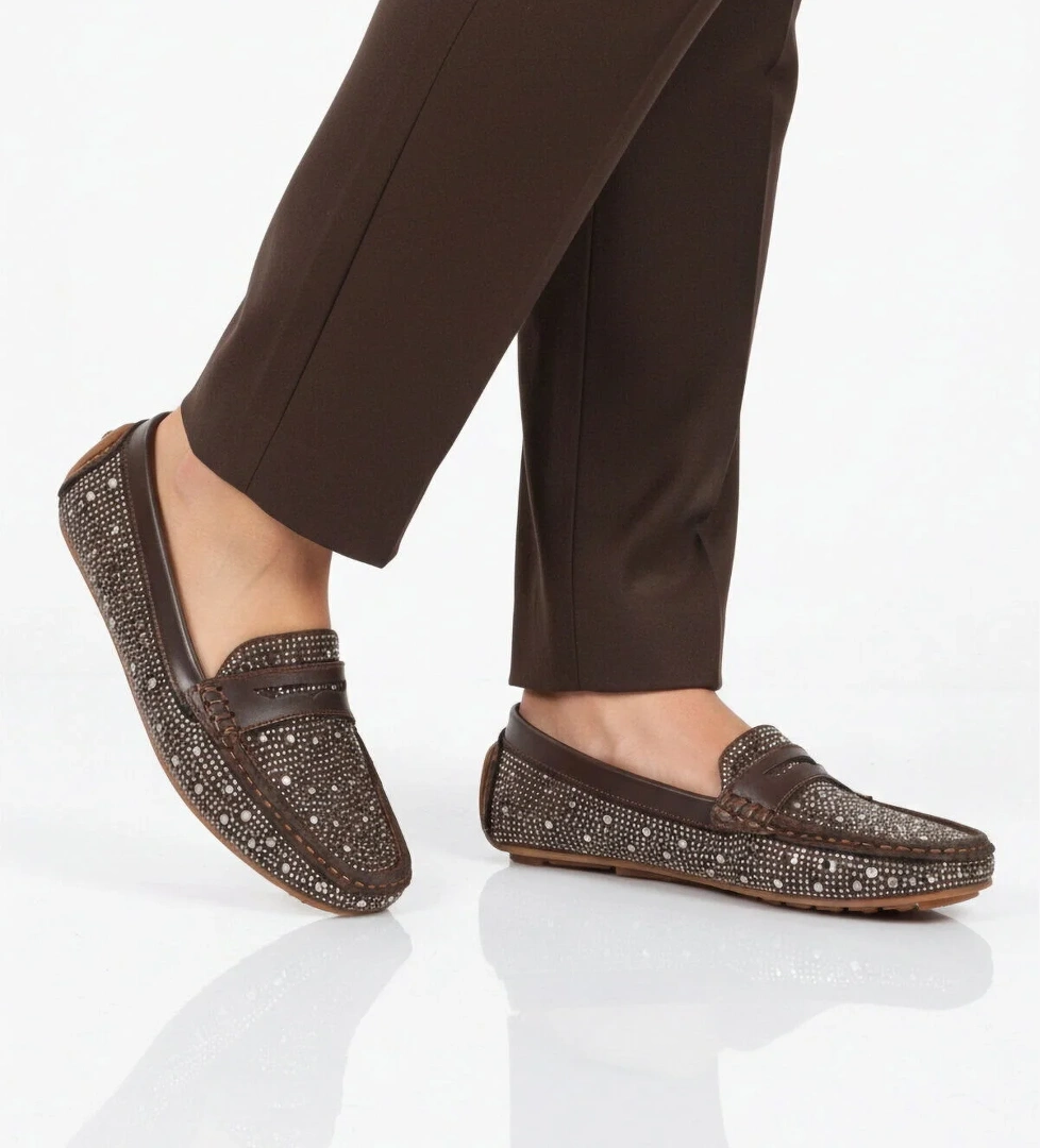 A Spor Siyah A Spor Aspor Taş İşlemeli Kadın Babet