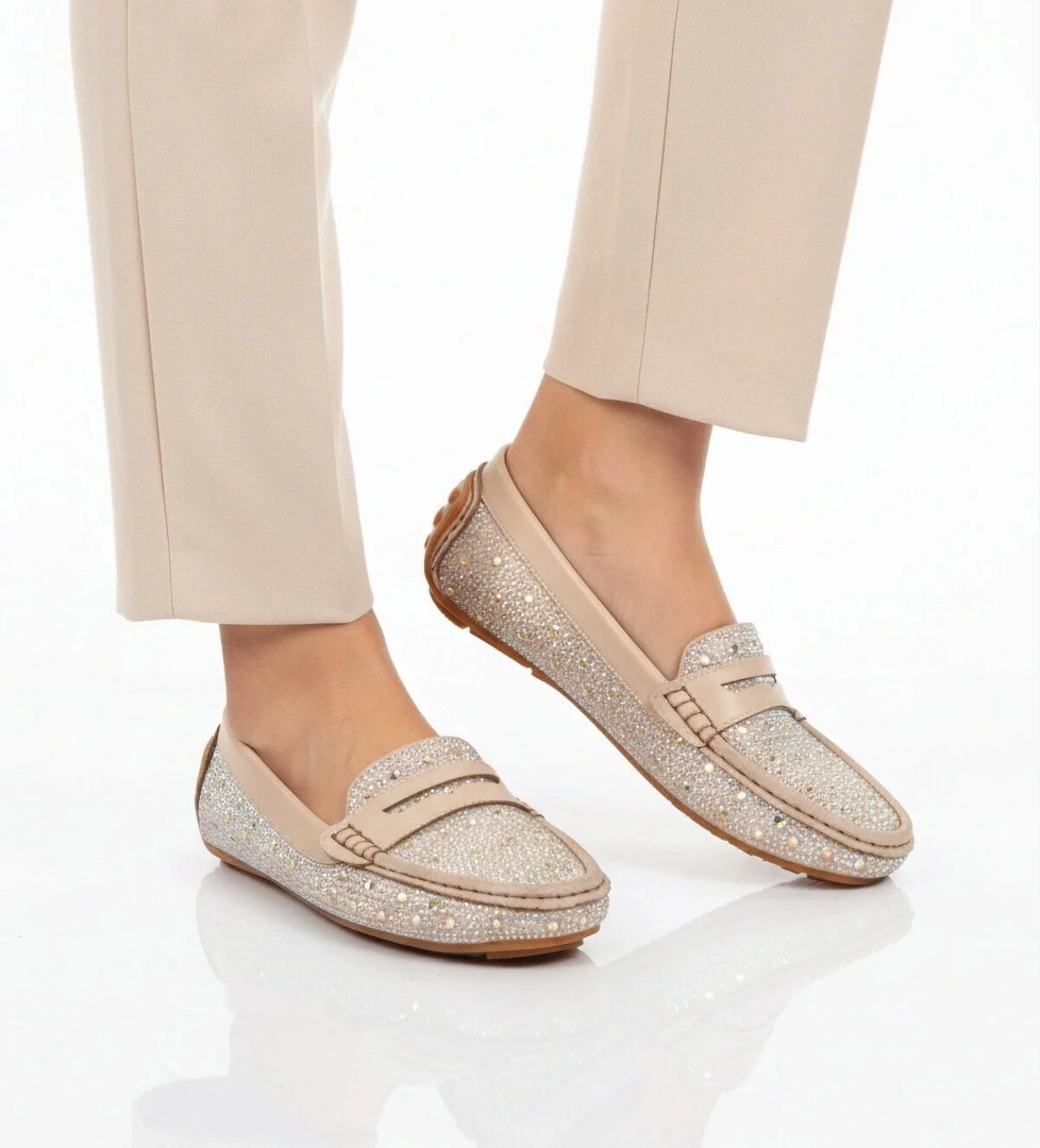 A Spor Siyah A Spor Aspor Taş İşlemeli Kadın Babet