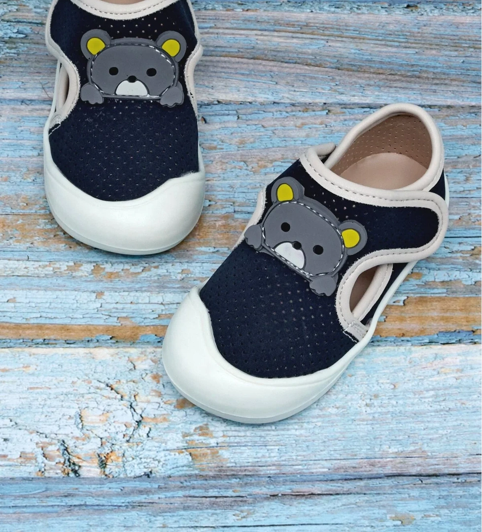 Tonny Black Kız Çocuk Lacivert Ayıcık Detaylı Rahat Kalıp İlk Adım Sneaker