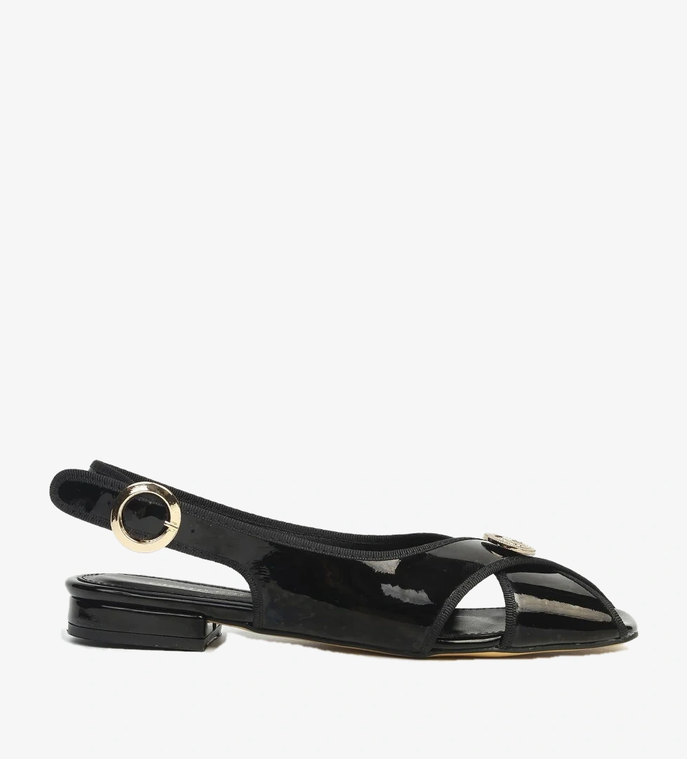 Pierre Cardin Siyah Rugan Kadın Sandalet PC-7821