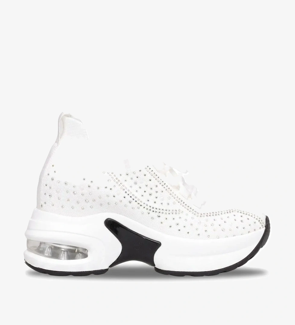 Ayakkabı Fuarı Siyah Ayakkabı Fuarı Elit HML2051 Kadın Taşlı Yürüyüş Ayakkabısı