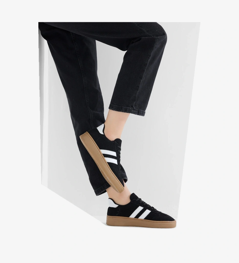 Tonny Black Siyah Tonny Black Rahat Kalip Kadın Kadın Yumuşak Deri Sneaker