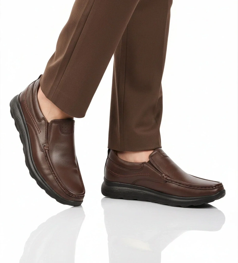 Ayakmod Siyah Ayakmod Premium Hakiki Deri Anatomik Erkek Casual Ayakkabı 2406 M