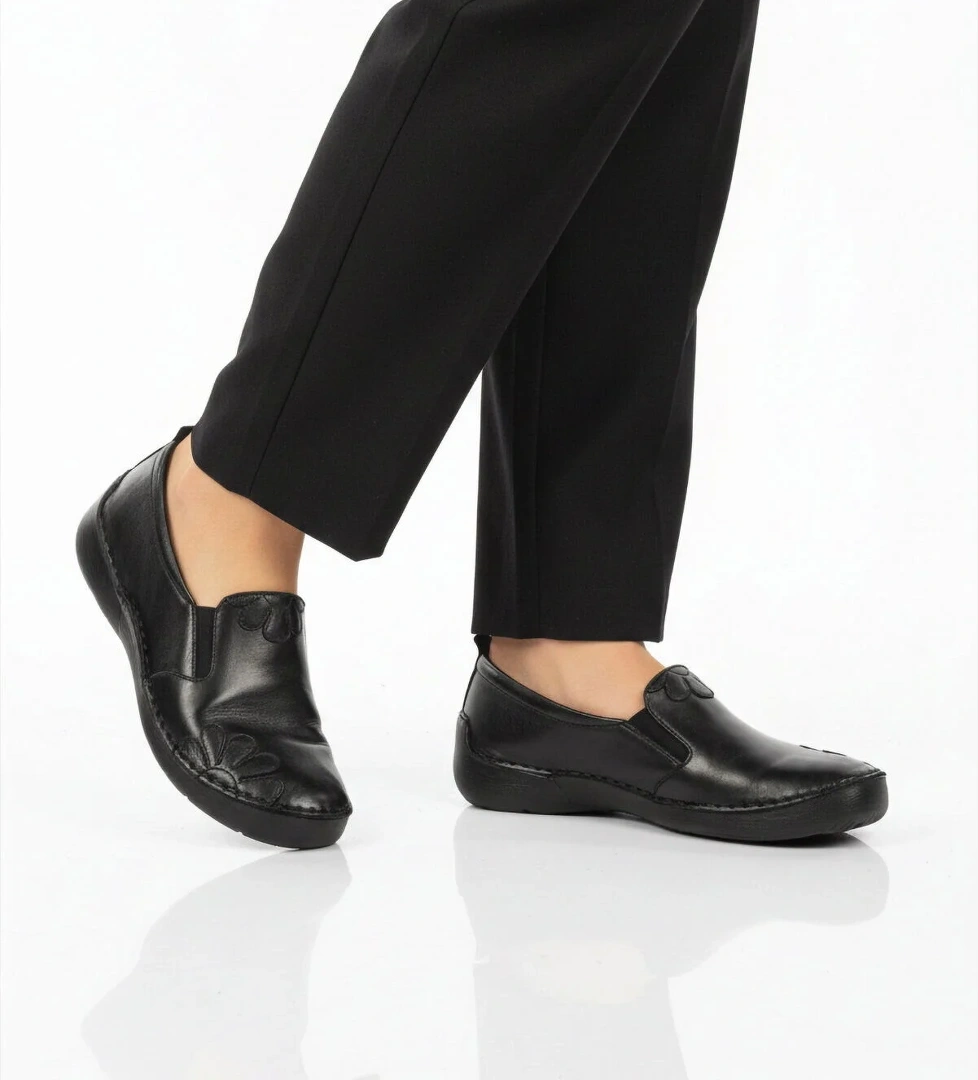 Ayakmod Bej Ayakmod Premium Hakiki Deri Anatomik Kadın Casual Ayakkabı 44404 Z