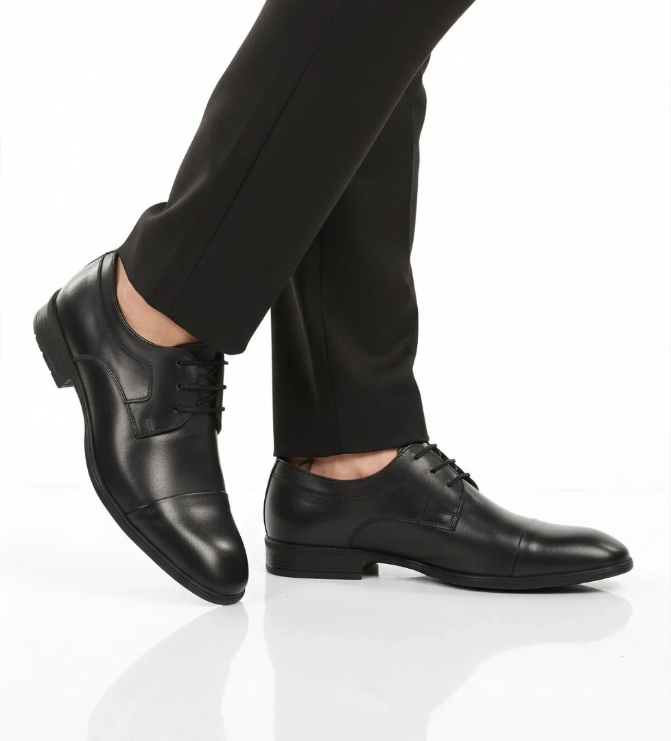 Ayakmod Siyah Ayakmod Premium Hakiki Deri Anatomik Erkek Klasik Ayakkabı 698 M